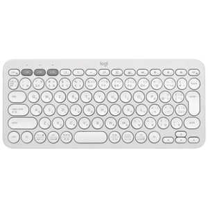 ロジクール キーボード PEBBLE KEYS 2 K380S(Chrome/Android/iPadOS/iOS/Mac/Windows11対応) ［ワイヤレス /Bluetooth］ オフホワイト K380sOW