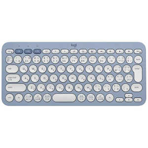 ロジクール キーボード PEBBLE KEYS 2 K380S(Chrome/Android/iPadOS/iOS/Mac/Windows11対応) ［ワイヤレス /Bluetooth］ ブルー K380sBL