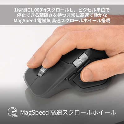 ロジクール ハイパフォーマンス マウス MX MASTER 4 ペイルグレー[光学