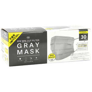 富士 GRAY MASK 30枚入 不織布3層99%PFE 富士 GRAY MASK 30枚入 不織布3層99%PFE