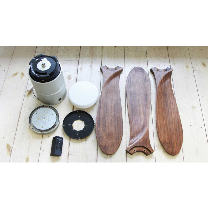 ライフオンプロダクト ライフオンプロダクト Modern Collection シーリングファン REAL wood blades JAVALO ELF JE-CF017-SV JE-CF017-SV