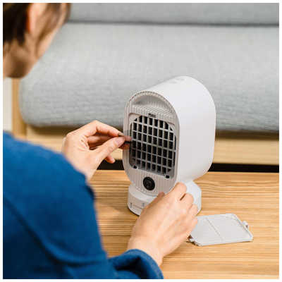 ライフオンプロダクツ セラミックファンヒーター plusmore ホワイト MO