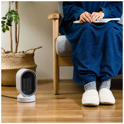 ライフオンプロダクツ セラミックファンヒーター plusmore ホワイト MO