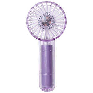 ライフオンプロダクト ミニクリアファン LEDライト付 Life on Products パープル LCAF002-PP ライフオンプロダクト ミニクリアファン LEDライト付 Life on Products パープル LCAF002-PP