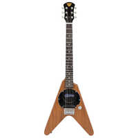 pignose アンプ内蔵ギター フライングv Amazon | Pignose/PGG-200V STBR Stained Brown + ヘッドフォン