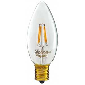ビートソニック LED電球 Siphon(サイフォン) クリア [E17 /電球色 /1個 /15W相当 /シャンデリア電球形] LDF003-C