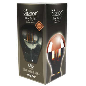 ビートソニック 調光器対応LED電球 Copper mirror ｢Siphon(サイフォン)｣(一般電球形･全光束420lm/暖系電球色相当･E26) LDF61