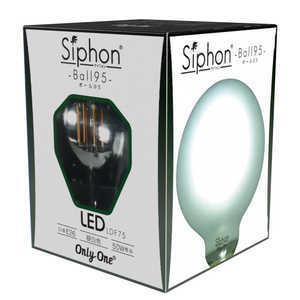 ビートソニック フィラメントLED電球 ｢Siphon フロスト ボｰル95 E26｣ [E26/昼白色] LDF75