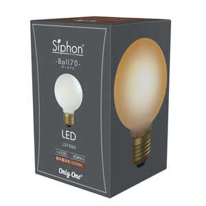 ビートソニック LED電球 ボール70 Siphon ［E26 /ボール電球形 /40W相当 /電球色 /1個 /全方向タイプ］ LDF88D