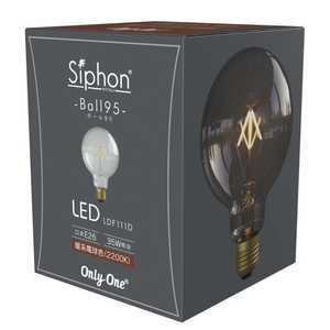 ビートソニック LED電球 ボール95 点光源タイプ Siphon ［E26 /ボール電球形 /35W相当 /電球色 /1個 /全方向タイプ］ LDF111D
