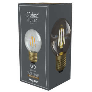 ビートソニック LED電球 ボール50 Siphon ［E26 /ボール電球形 /40W相当 /電球色 /1個 /全方向タイプ］ LDF114D