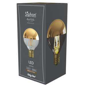 ビートソニック LED電球 ボール50 Tミラー ゴールド Siphon ［E17 /ボール電球形 /40W相当 /電球色 /1個］ LDF92D