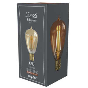 ビートソニック LED電球 エジソン ST45 Siphon [E17 /一般電球形 /35W相当 /電球色 /1個 /全方向タイプ] LDF115D