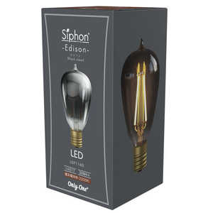 ビートソニック LED電球 エジソン ST45 ブラッククリアー Siphon [E17 /一般電球形 /30W相当 /電球色 /1個 /全方向タイプ] LDF116D