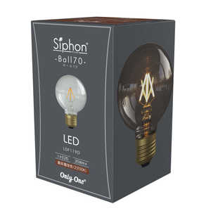 ビートソニック LED電球 ボール70 点光源 Siphon ［E26 /ボール電球形 /35W相当 /電球色 /1個 /全方向タイプ］ LDF119D