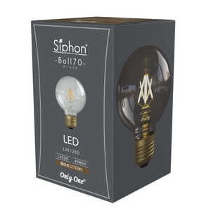 ビートソニック LED電球 ボール70 点光源 Siphon ［E26 /ボール電球形 /40W相当 /電球色 /1個 /全方向タイプ］ LDF120D