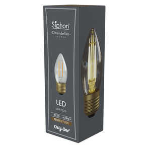 ビートソニック LED電球 シャンデリア E26 Siphon ［E26 /シャンデリア電球形 /40W相当 /電球色 /1個 /全方向タイプ］ LDF122D