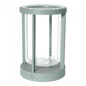 ビートソニック ポータブルランプ「yoi」 PILLAR グリーングレイ ［LED /防雨型 /電球色］ YPL02GG