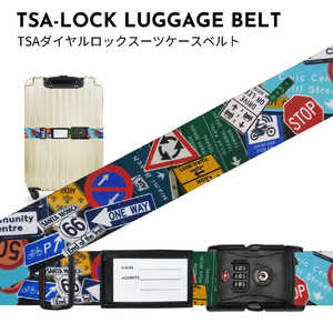 バンガード TSAスーツケースベルト HolidayHoliday ホリデー ホリデー ロードサイン柄 AD344 バンガード TSAスーツケースベルト HolidayHoliday ホリデー ホリデー ロードサイン柄 AD344