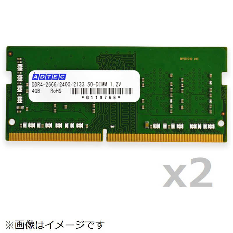 アドテック アドテック 増設用メモリ [SO-DIMM DDR4 /16GB /2枚] ADS2133N-16GW ADS2133N-16GW