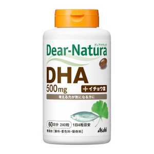 アサヒグループ食品 Dear-Natura（ディアナチュラ） DHAwithイチョウ葉（240粒） 栄養補助食品  