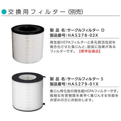 アンデス電気 空気清浄機 バイオミクロンサークル [適用畳数:29畳 /PM2