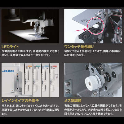ジューキ 2本針4本糸ロックミシン ［ロックミシン］ MO-114DN の通販  