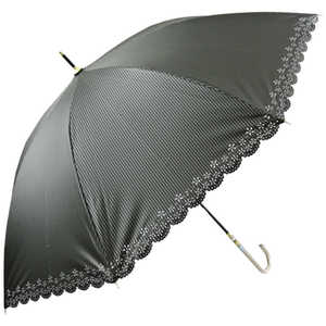 アテイン (長傘/晴雨兼用/55cm) ストライプ・ヒートカット 黒 6618 アテイン (長傘/晴雨兼用/55cm) ストライプ・ヒートカット 黒 6618