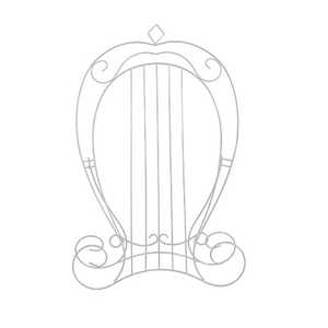 福井金属工芸 アイアンイーゼルMホワイトHARP NO.6590 福井金属工芸 アイアンイーゼルMホワイトHARP NO.6590