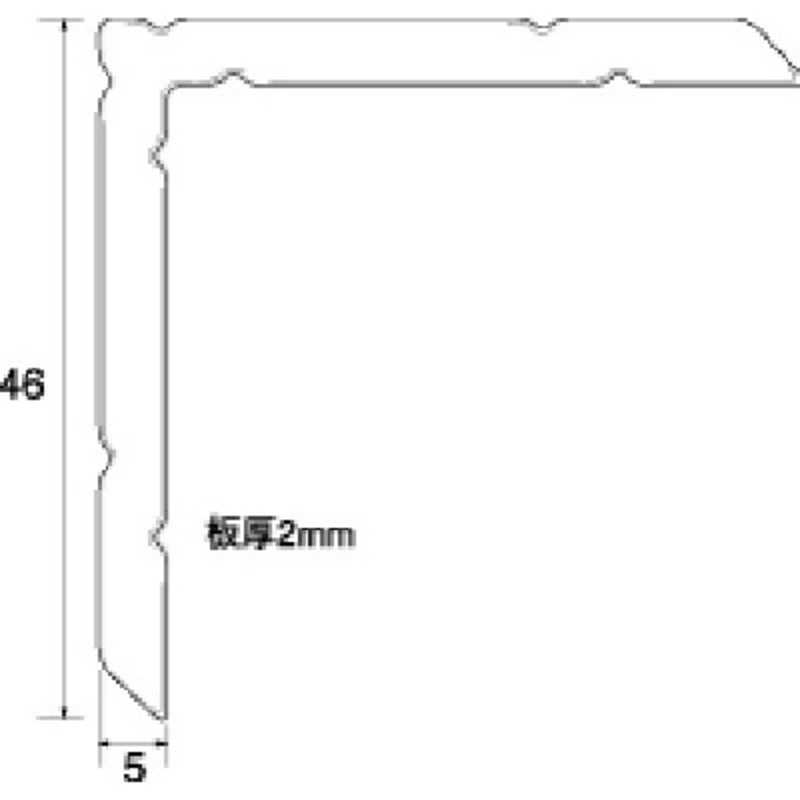 福井金属工芸 福井金属工芸 アルミ額用鉄角金具46×5 500個入 NO.6278 NO.6278