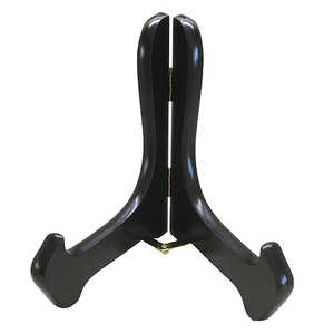 福井金属工芸 木製皿立黒塗装4号 NO.65704 福井金属工芸 木製皿立黒塗装4号 NO.65704