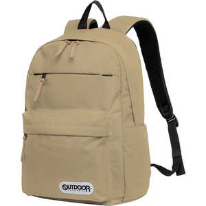 OUTDOOR デイパック カジュアルリュック 20L ベージュ OD-11188-BE