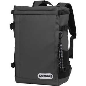 OUTDOOR ボックスデイパック カジュアルリュック 25L グレー OD-11189-GY