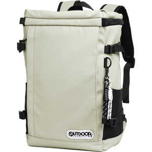 OUTDOOR ボックスデイパック カジュアルリュック 25L ホワイト OD-11189-WH