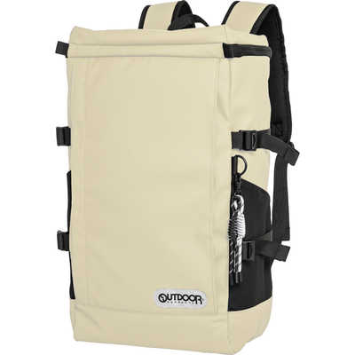 OUTDOOR　ボックスデイパック カジュアルリュック 32L ホワイト　OD-11190-WH OUTDOOR ボックスデイパック カジュアルリュック 32L ホワイト OD