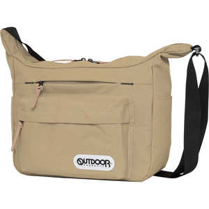 OUTDOOR ショルダーバッグ 横型 13L ベージュ OD-12282-BE