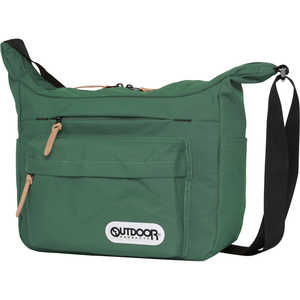 OUTDOOR ショルダーバッグ 横型 13L グリーン OD-12282-GR