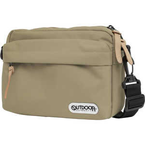 OUTDOOR ショルダーバッグ 横型 3L ベージュ OD-12283-BE