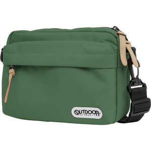 OUTDOOR ショルダーバッグ 横型 3L グリーン OD-12283-GR