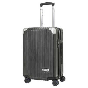 OUTDOOR スーツケース ファスナーキャリー 40L(45L) ブラックヘアーライン OD-0757-50-BKH