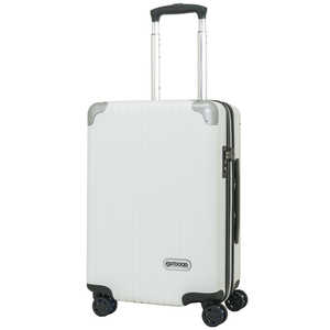 OUTDOOR スーツケース ファスナーキャリー 40L(45L) ホワイトヘアーライン OD-0757-50-WHH