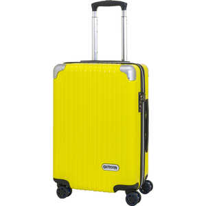 OUTDOOR スーツケース ファスナーキャリー 40L(45L) イエロー OD-0757-50-YE