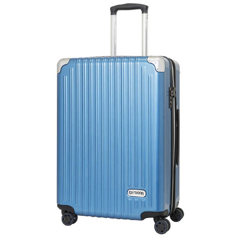 ギフト OUTDOOR 【12月スーパーSALE スーツケース ファスナーキャリー 63L OD-0757-60-BL ブルー 72L