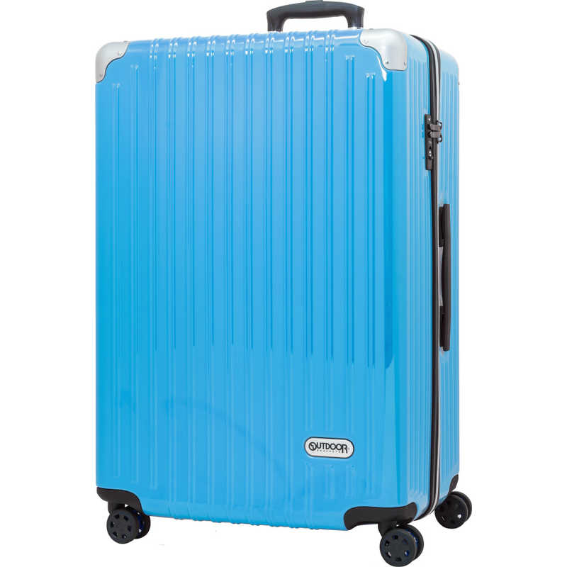 最大50％オフ！ OUTDOOR スーツケース ファスナーキャリー OD-0757-70-BL 100L 芸能人愛用 ブルー