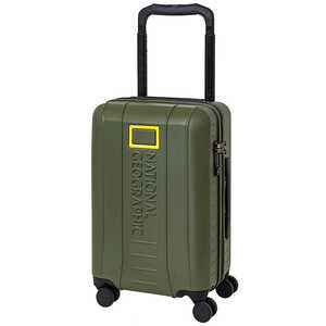 NATIONALGEOGRAPHIC スーツケース ワイドハンドルジッパーキャリー 37L ADVENTURE SERIES カーキ NAG-0800-49