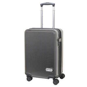 ＜コジマ＞ OUTDOOR スーツケース 拡張式Wホイールファスナーキャリー 40L(45L) ブラックカーボン H040BKC OD080850BKC