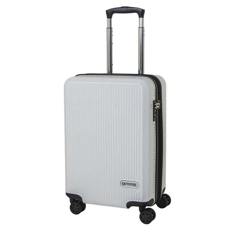 OUTDOOR OUTDOOR スーツケース 拡張式Wホイールファスナーキャリー ホワイトカーボン [TSAロック搭載 /40L(45L) /2泊～3泊] OD-0808-50-WHC OD-0808-50-WHC