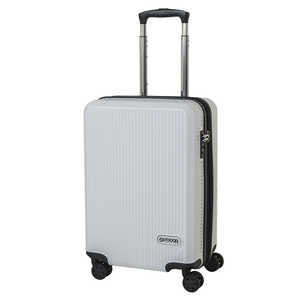 ＜コジマ＞ OUTDOOR スーツケース 拡張式Wホイールファスナーキャリー 40L(45L) ホワイトカーボン H040WHC OD080850WHC