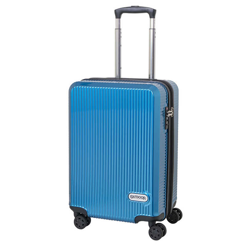 OUTDOOR OUTDOOR スーツケース 拡張式Wホイールファスナーキャリー ブルー [TSAロック搭載 /40L(45L) /2泊～3泊] OD-0808-50-BL OD-0808-50-BL