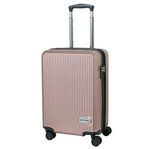 OUTDOOR スーツケース 拡張式Wホイールファスナーキャリー ピンク [TSAロック搭載 /40L(45L) /2泊～3泊] OD-0808-50-PK